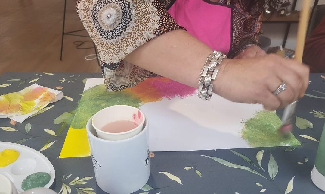 Creatieve workshop acrylverven met Deborah